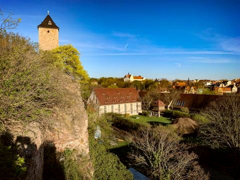 Blick auf Burg Giebichenstein Foto © Sachsen Incoming